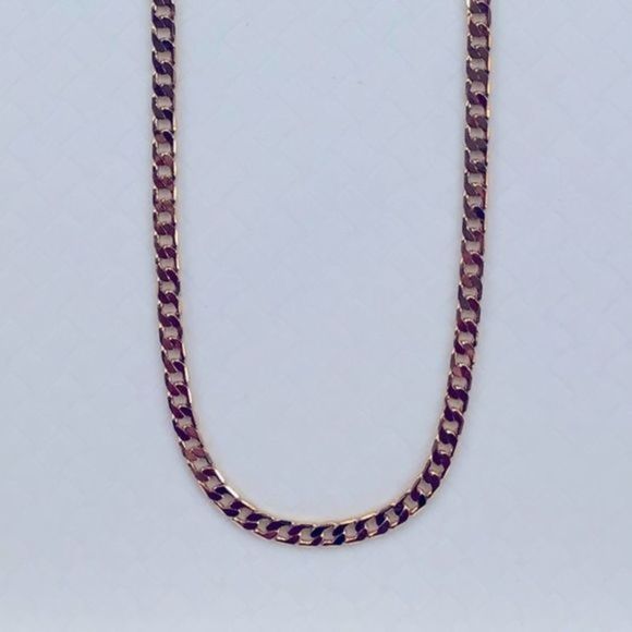 Heavy 26” 18k Gold Filled Diamond Cut Curb Chain Necklace NWT - Picture 2 of 9